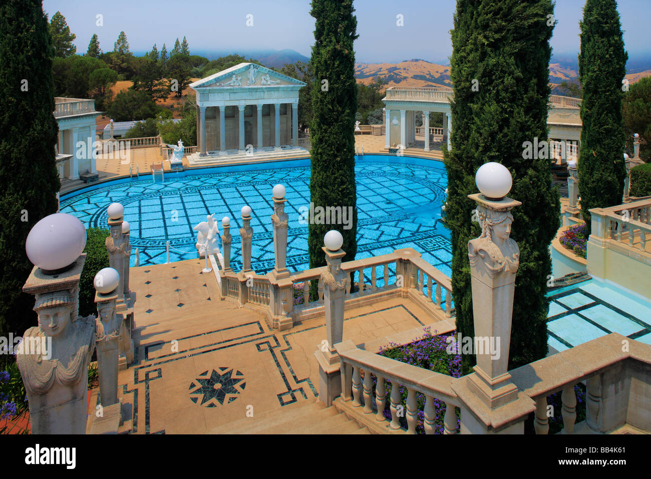 Hearst Castle in San Simeon, Kalifornien Stockfoto