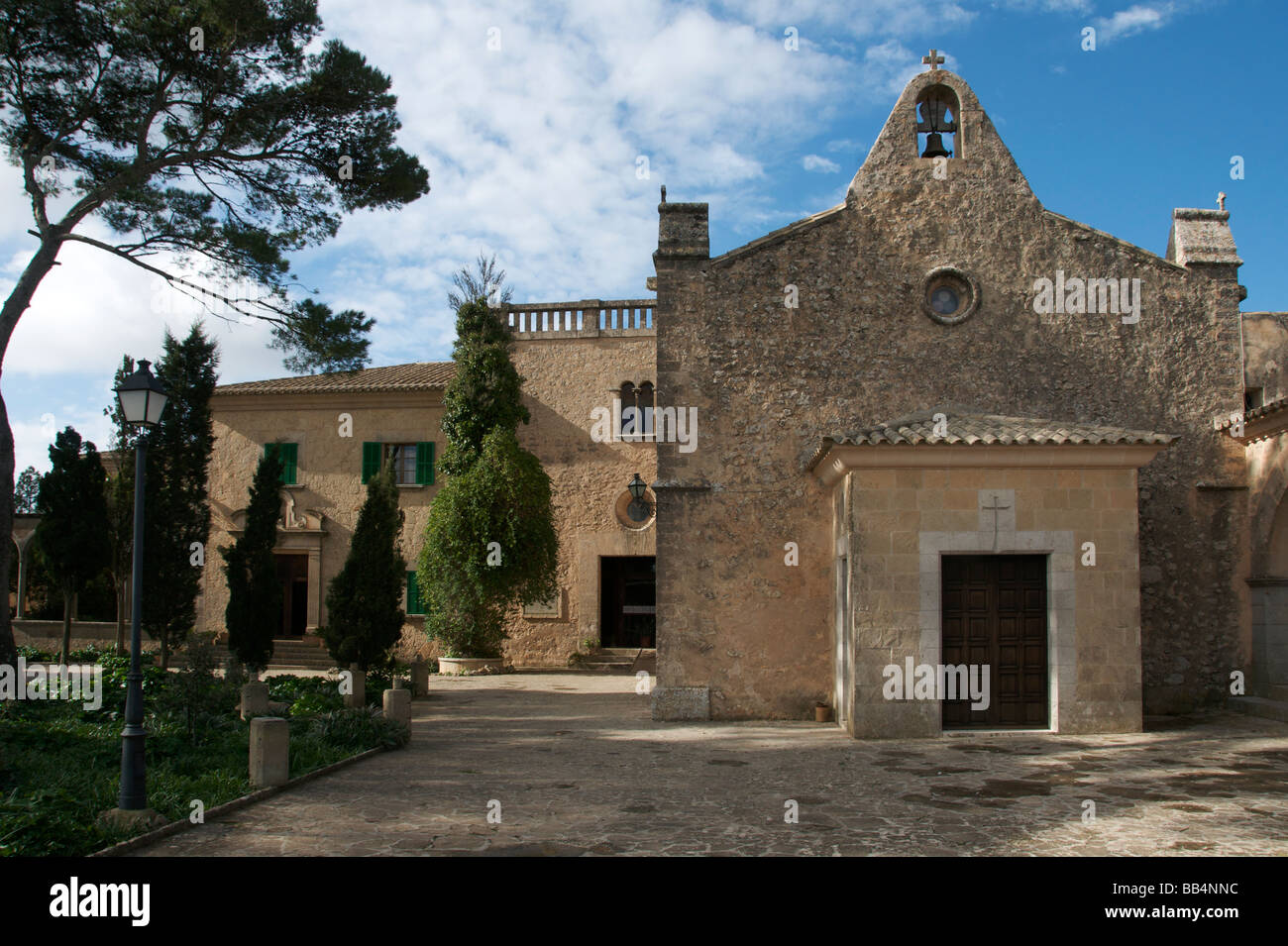 Kloster Santuari de Nostra Senyora de Cura Puig de Randa Mallorca Balearen Spanien Stockfoto