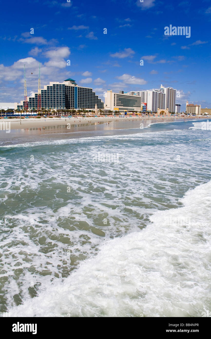 Strand-Hotels in Daytona Beach; Florida, USA Stockfoto