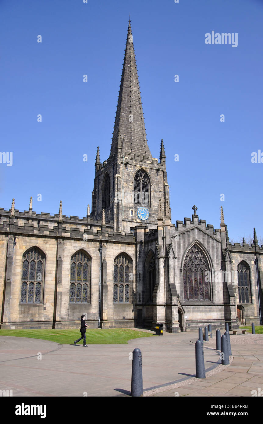 Kathedrale von St. Peter und St. Paul, Church Street, Sheffield, South Yorkshire, England, Vereinigtes Königreich Stockfoto