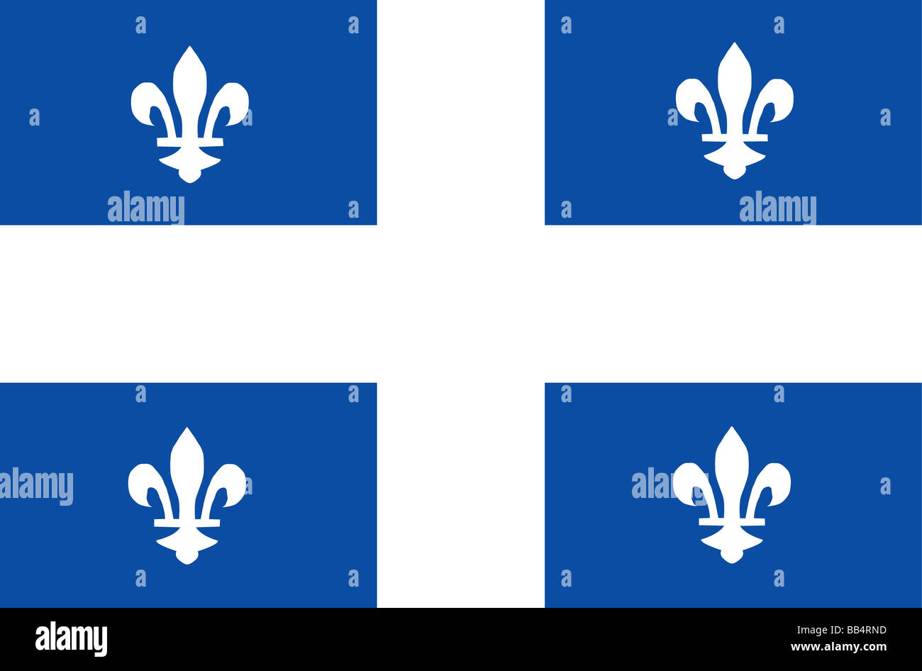 Flagge von Québec Stockfoto