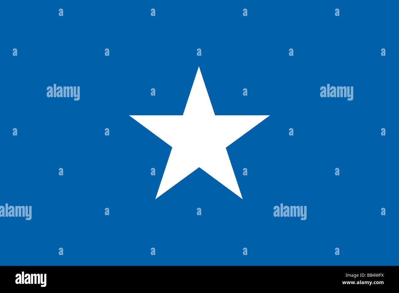 Historische Flagge der Vereinigten Staaten von Amerika. Bonnie Blue Flag wurde zuerst verwendet, um im Süden im Jahr 1861 darzustellen, und war Stockfoto