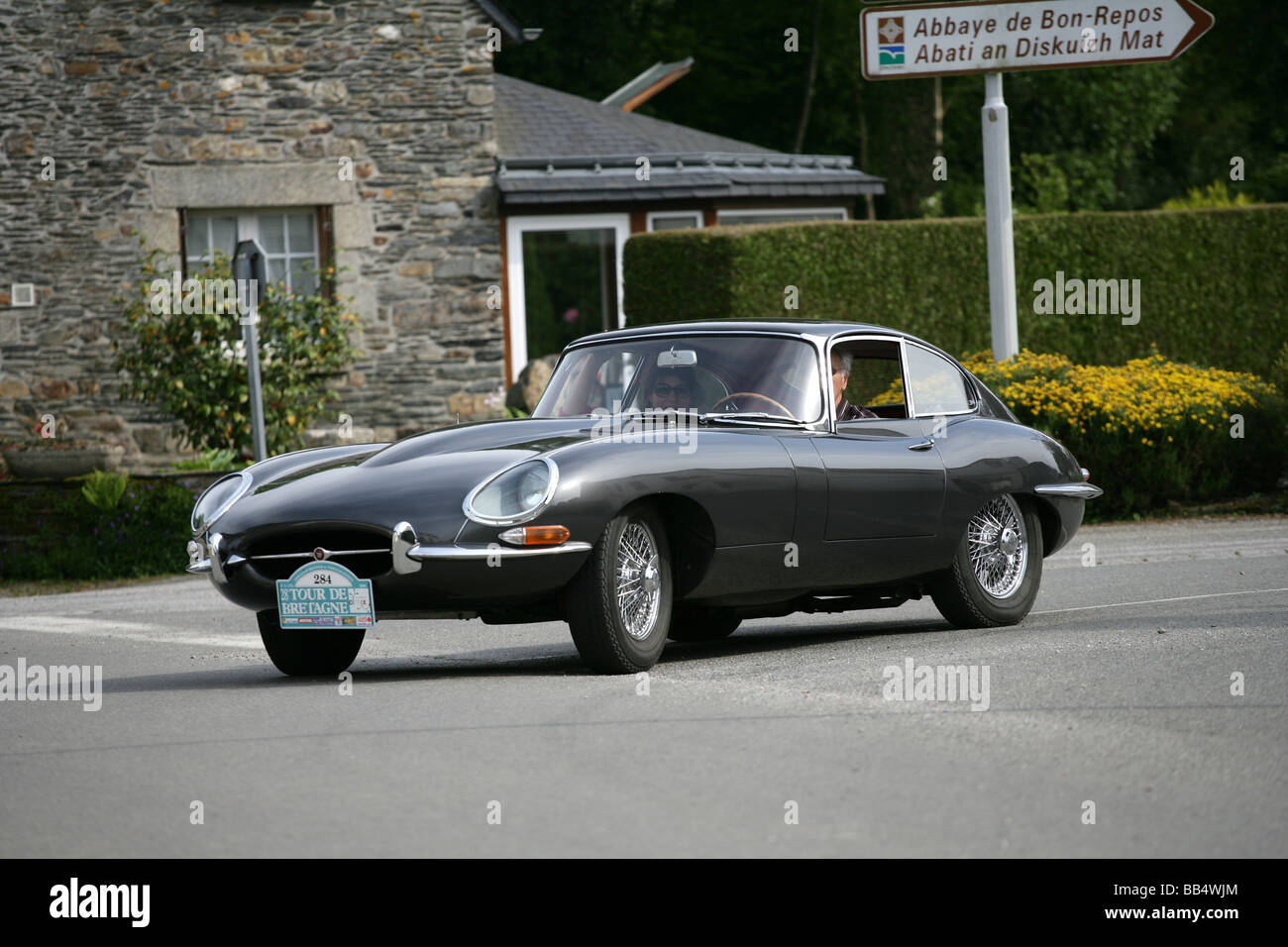Jaguar E Tpye fixed Head Coupé Stockfoto