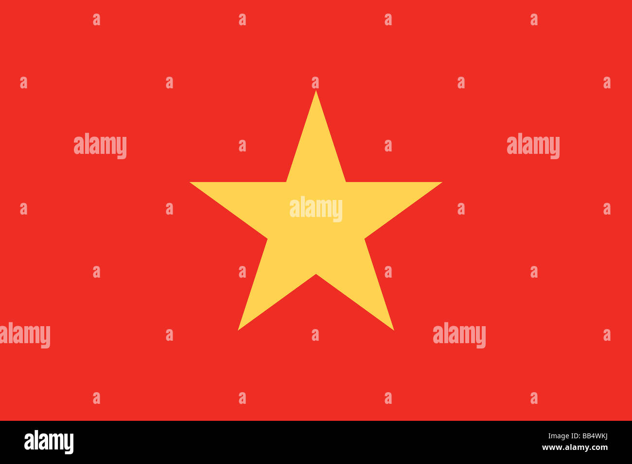 Flagge von Vietnam Stockfoto
