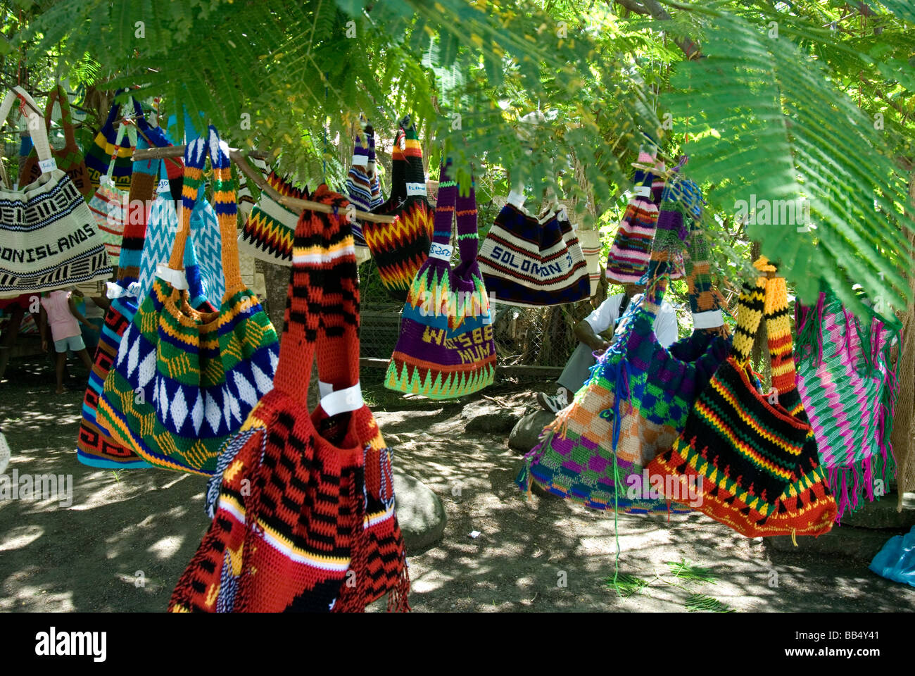 Bilum Baum, Honiara, Salomonen Stockfotografie - Alamy