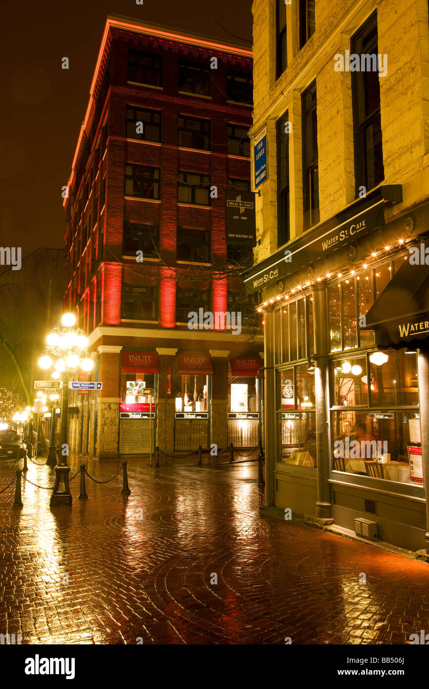 Gastown Bereich in der Gastgeberstadt der 2010 Winter Olympiade Vancouver British Columbia Kanada Stockfoto