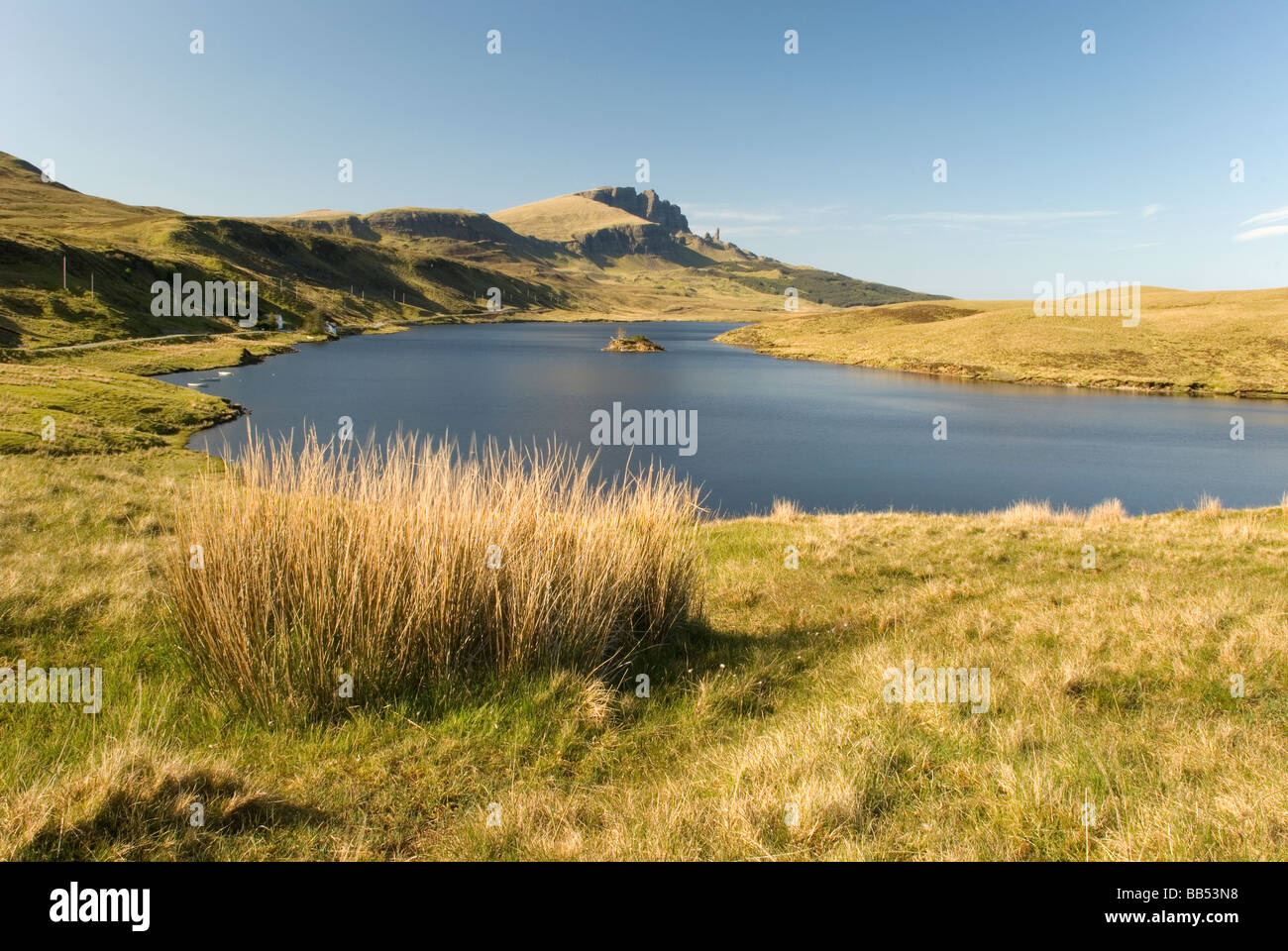 Storr Lochs und Old Man of Storr Isle Of Skye Schottland Stockfoto