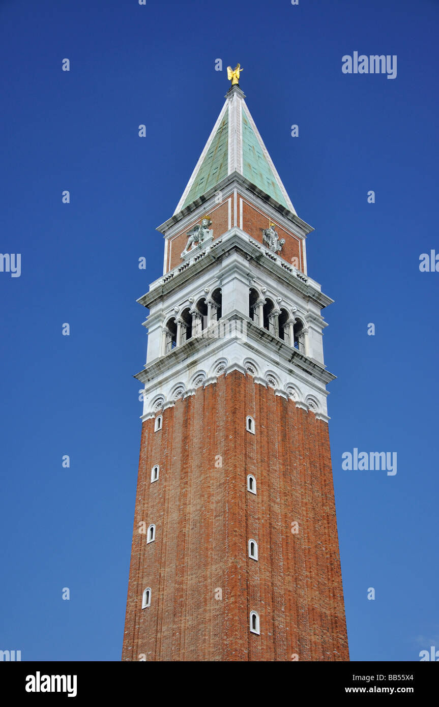 Markusplatz Campanile San Marco Square, Venedig, Provinz Venedig, Veneto Region, Italien Stockfoto