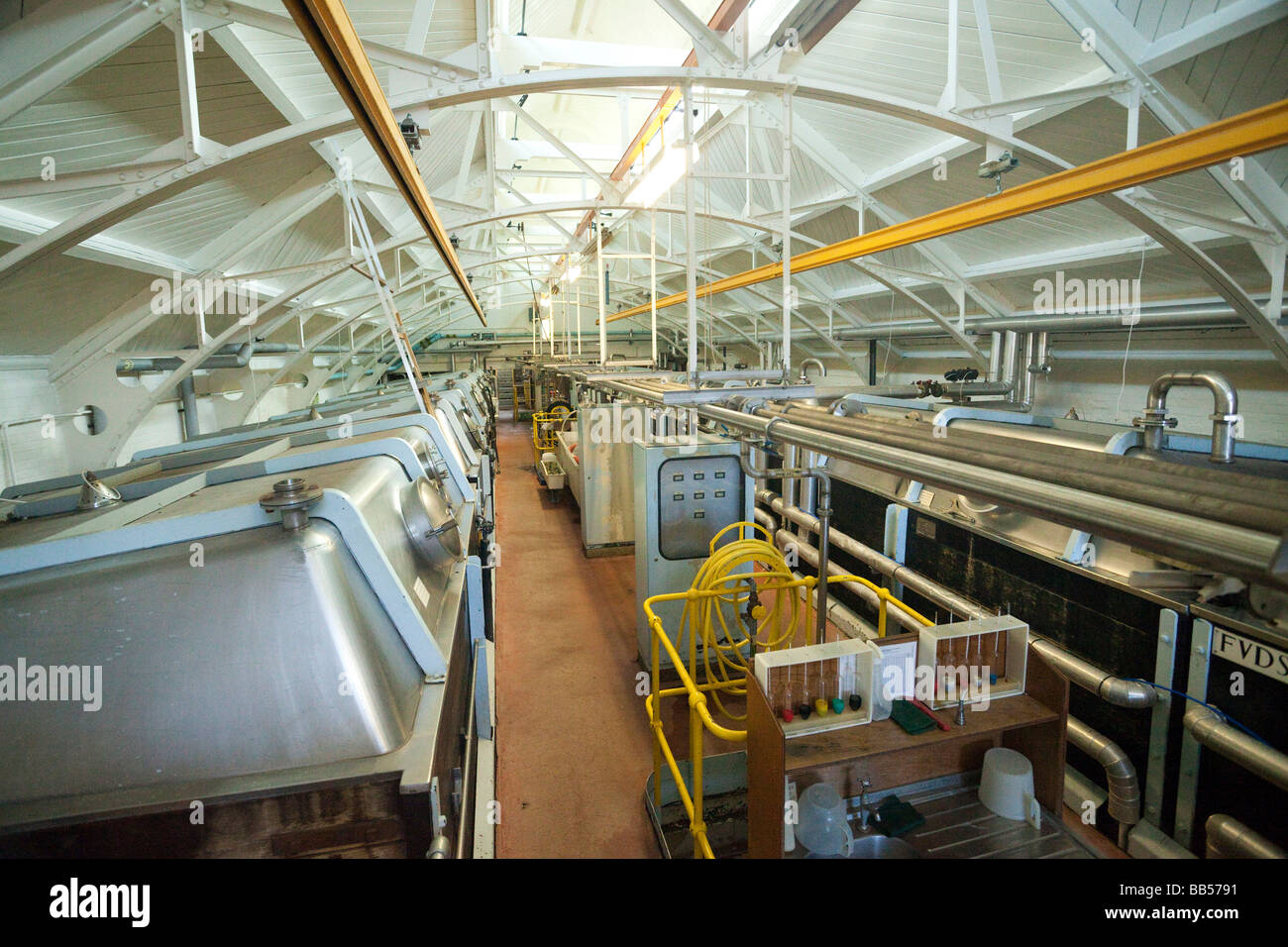 innen die Greene King Brauerei in Bury St Edmunds, Suffolk, UK Stockfoto