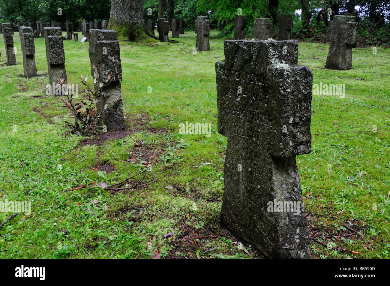 Deutscher Soldatenfriedhof, Reifferscheid, Eifel Stockfoto