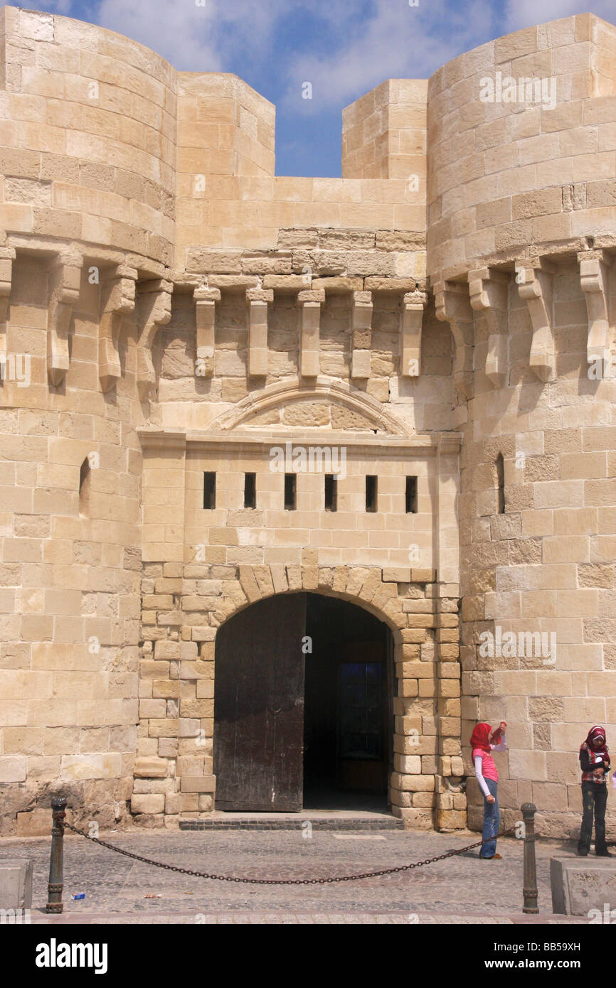 Fort QaitBey, Alexandria, Ägypten Stockfoto