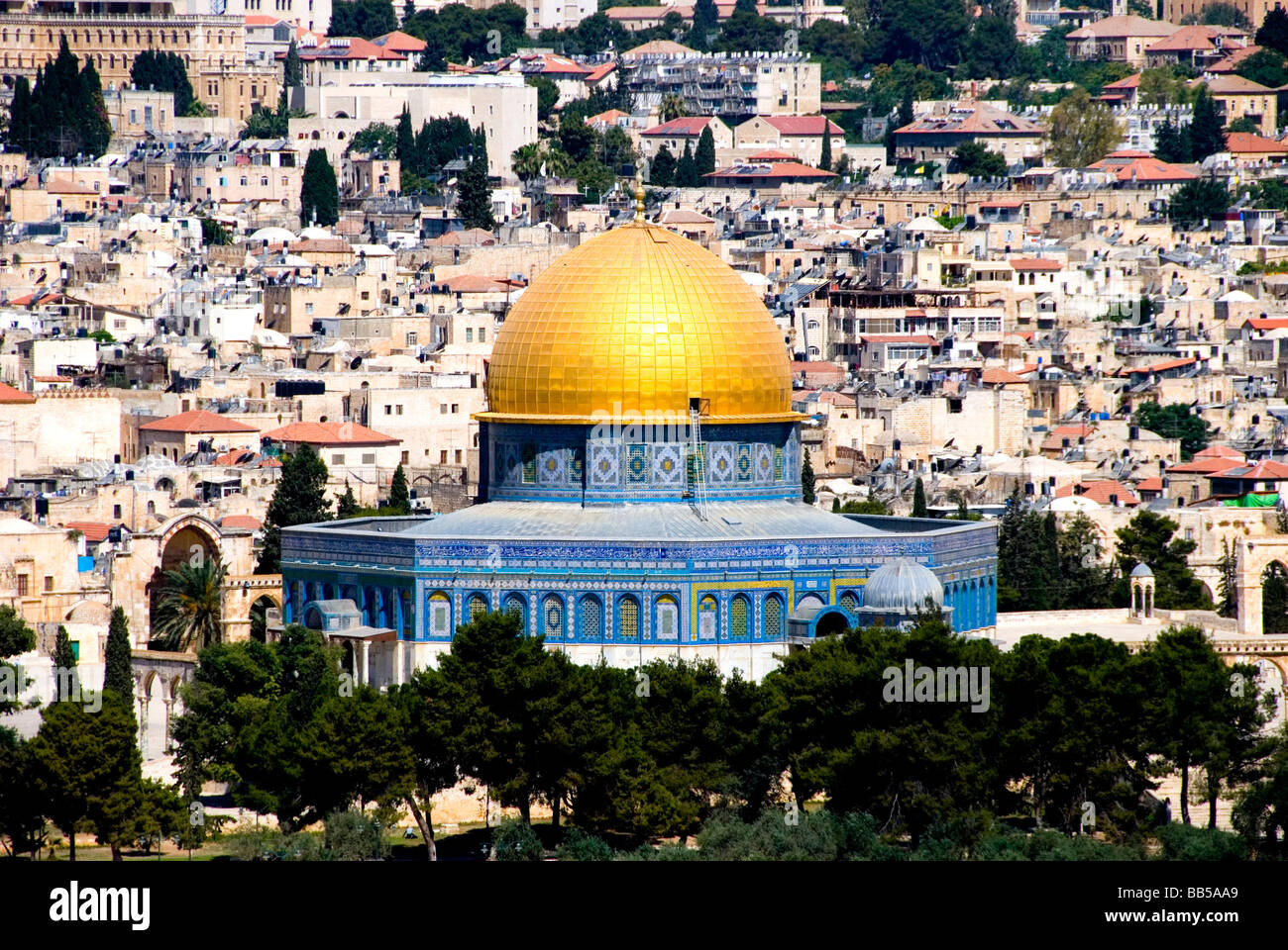 Kuppel des Rock Jerusalem Israel Stockfoto