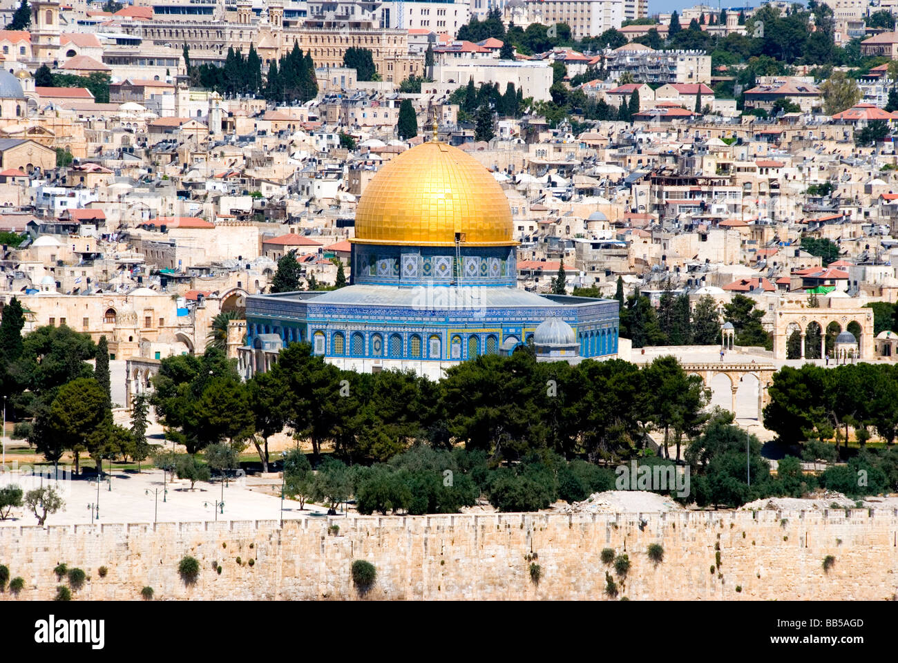 Kuppel des Rock Jerusalem Israel Stockfoto