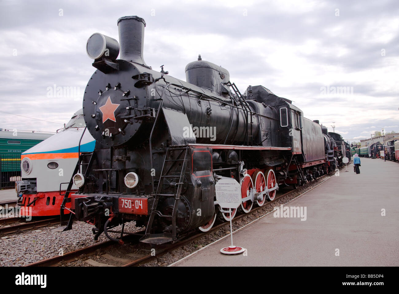 USSR-Dampflokomotive Stockfoto