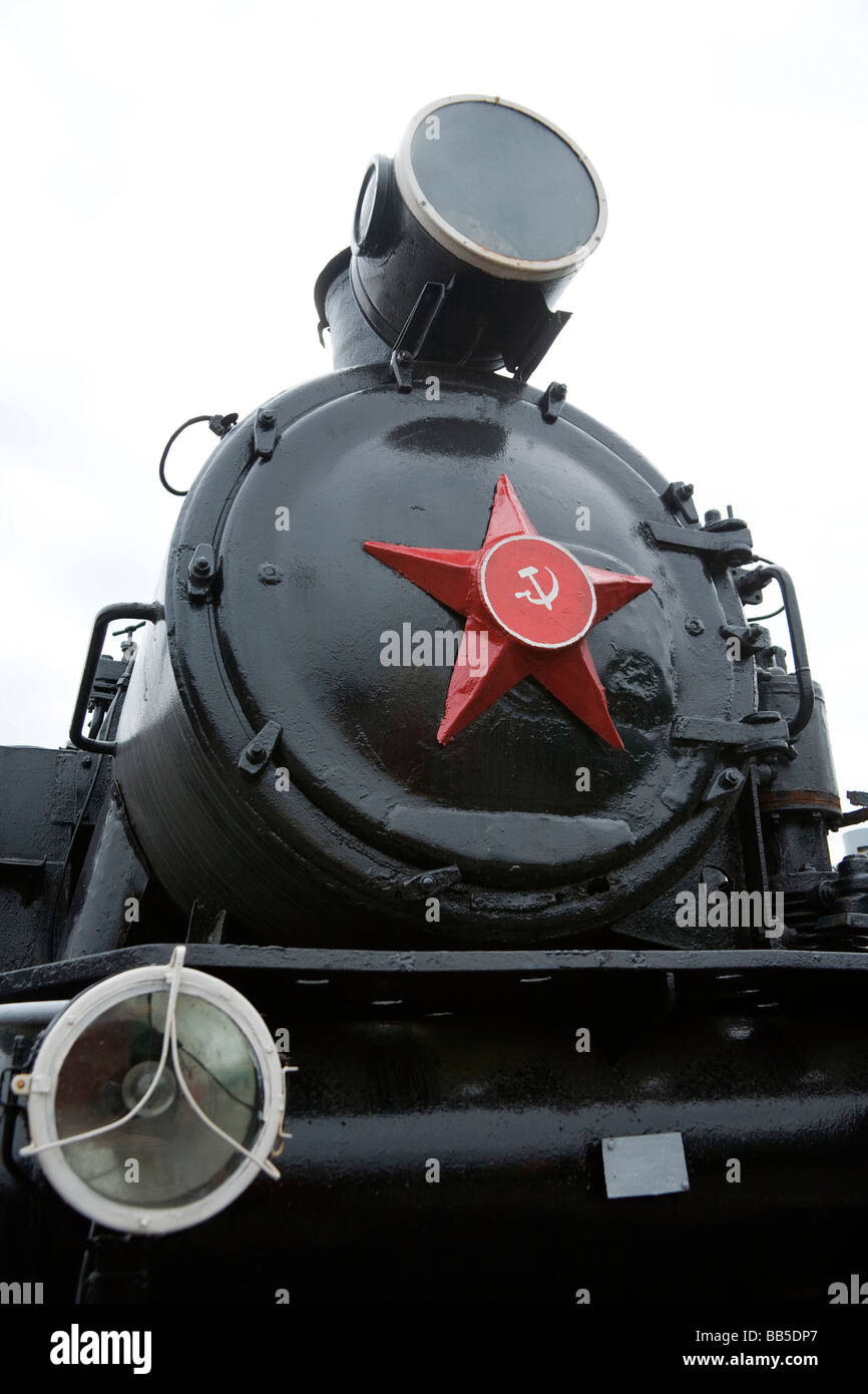 USSR-Dampflokomotive Stockfoto