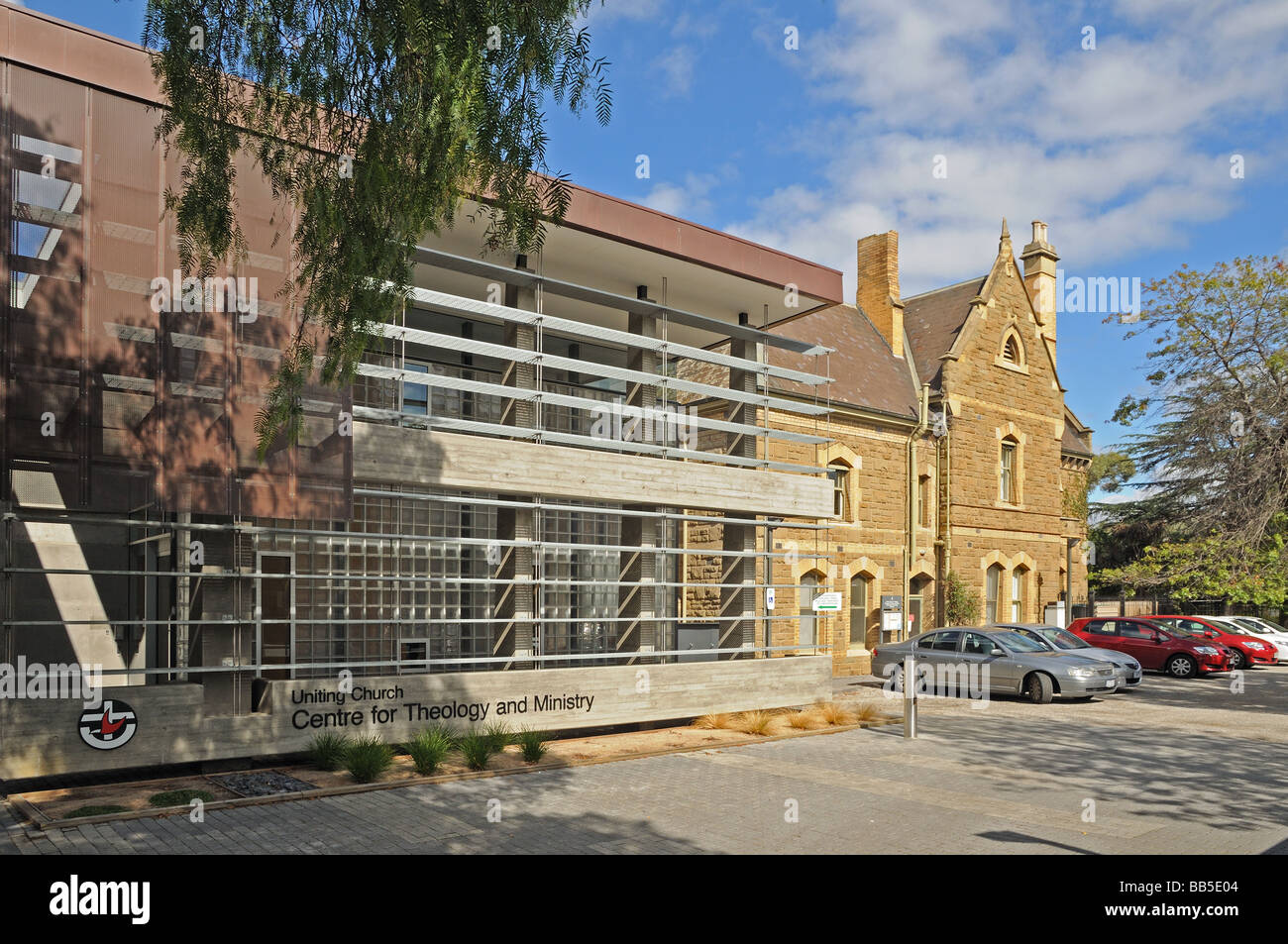 Uniting Church Theological College neu- und Altbauten Morrison enge Parkville Melbourne Australia University of Melbourne Stockfoto