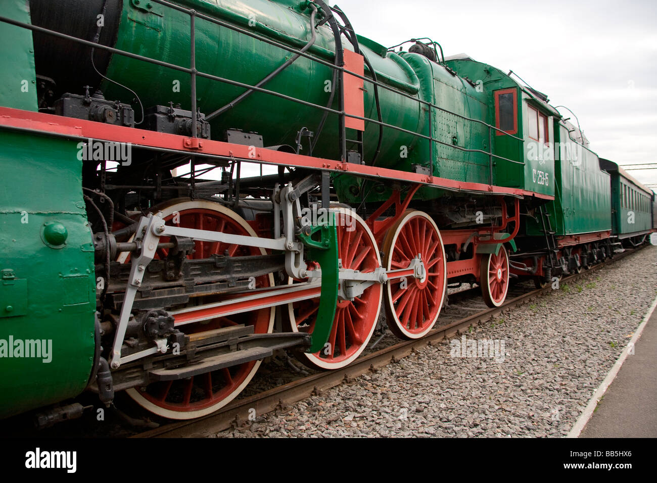 USSR-Dampflokomotive Stockfoto
