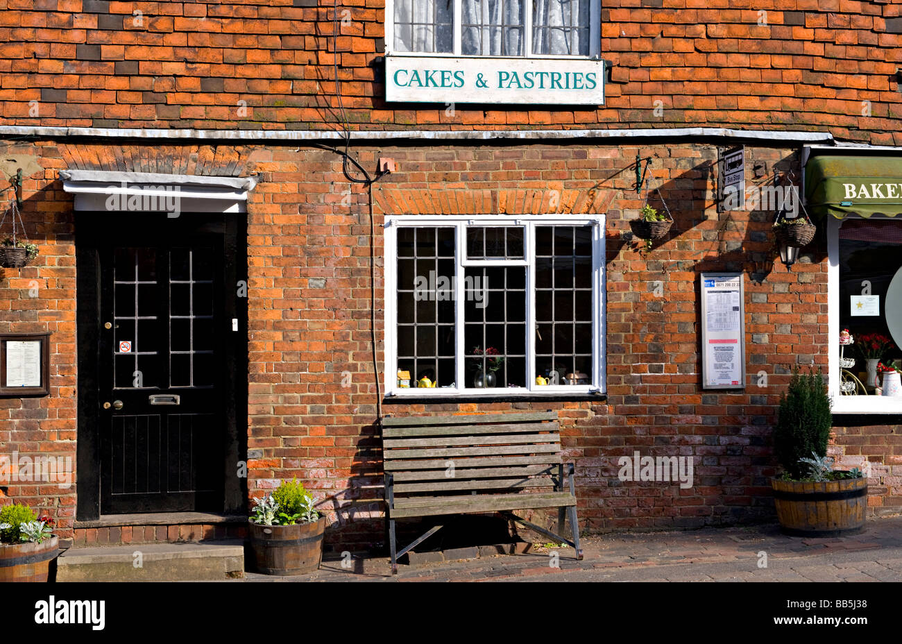 Haltestelle des ländlichen, Goudhurst Village, Kent, UK. Stockfoto