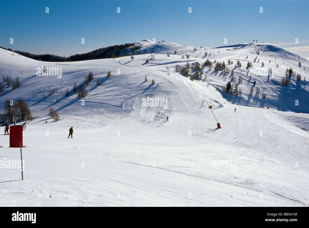 die Skistation von Valberg im Mercantour Nationalpark Stockfoto