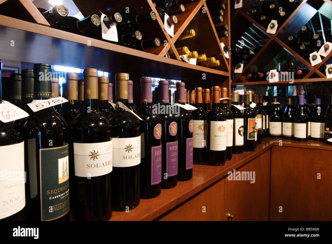 Wein-shop Stockfoto