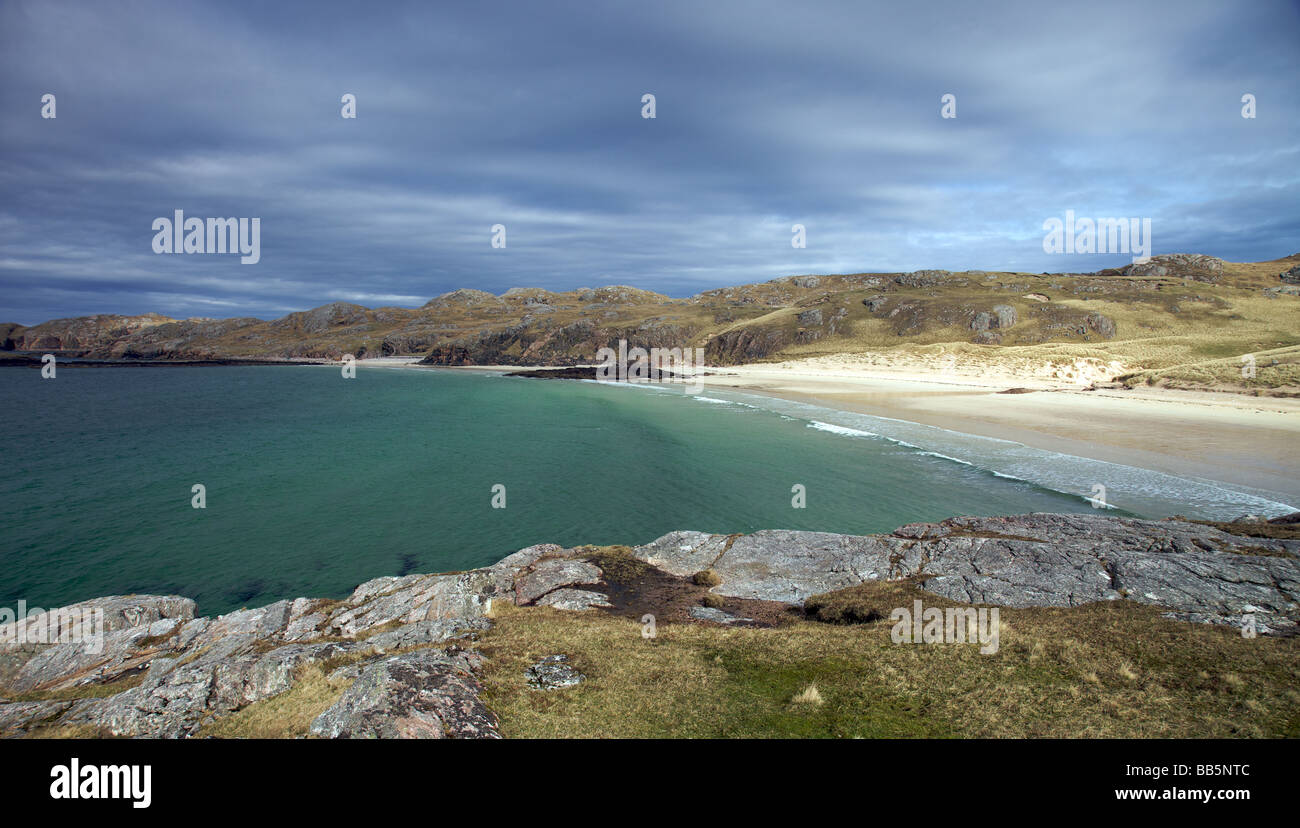 Oldshoremore Strand in der Nähe von Kinlochbervie Sutherland Schottland Stockfoto