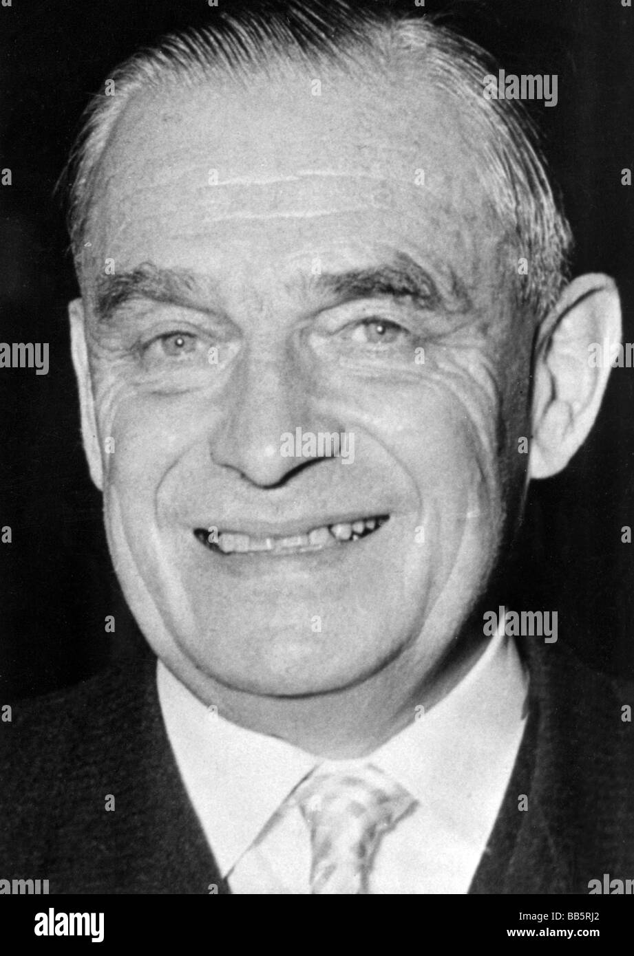 Maunz, Theodor, 1.9.1901 - 10.9.1993, deutscher Jurist und Politiker, Bayerischer Kultusminister 1957 - 1964, Porträt, 1957, Stockfoto