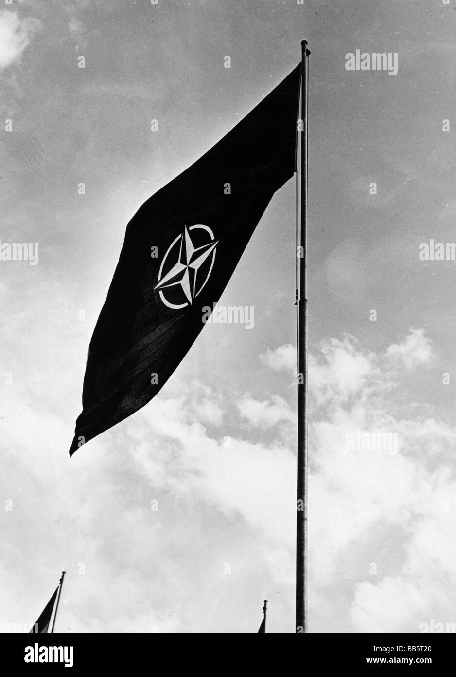 Politik, NATO, Symbole, Flagge, 1950er Jahre Stockfotografie Alamy