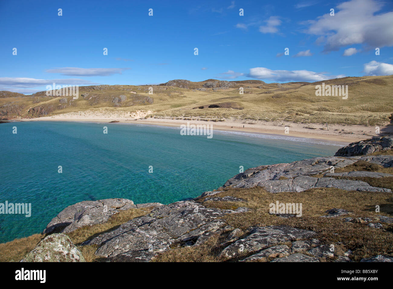 Oldshoremore Strand in der Nähe von Kinochbervie Sutherland North West Highlands von Schottland Stockfoto