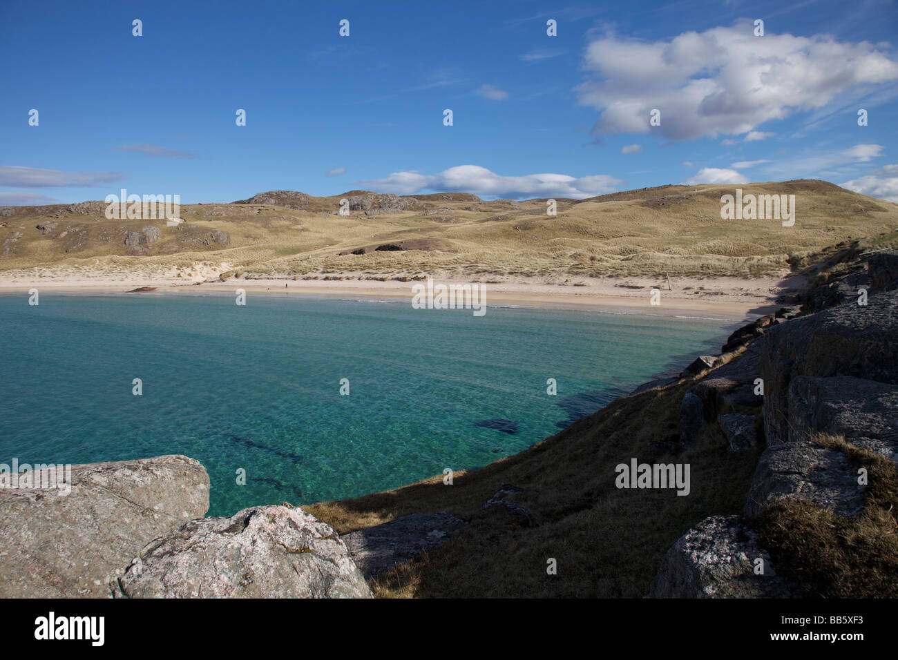 Oldshoremore Strand in der Nähe von Kinochbervie Sutherland North West Highlands von Schottland Stockfoto