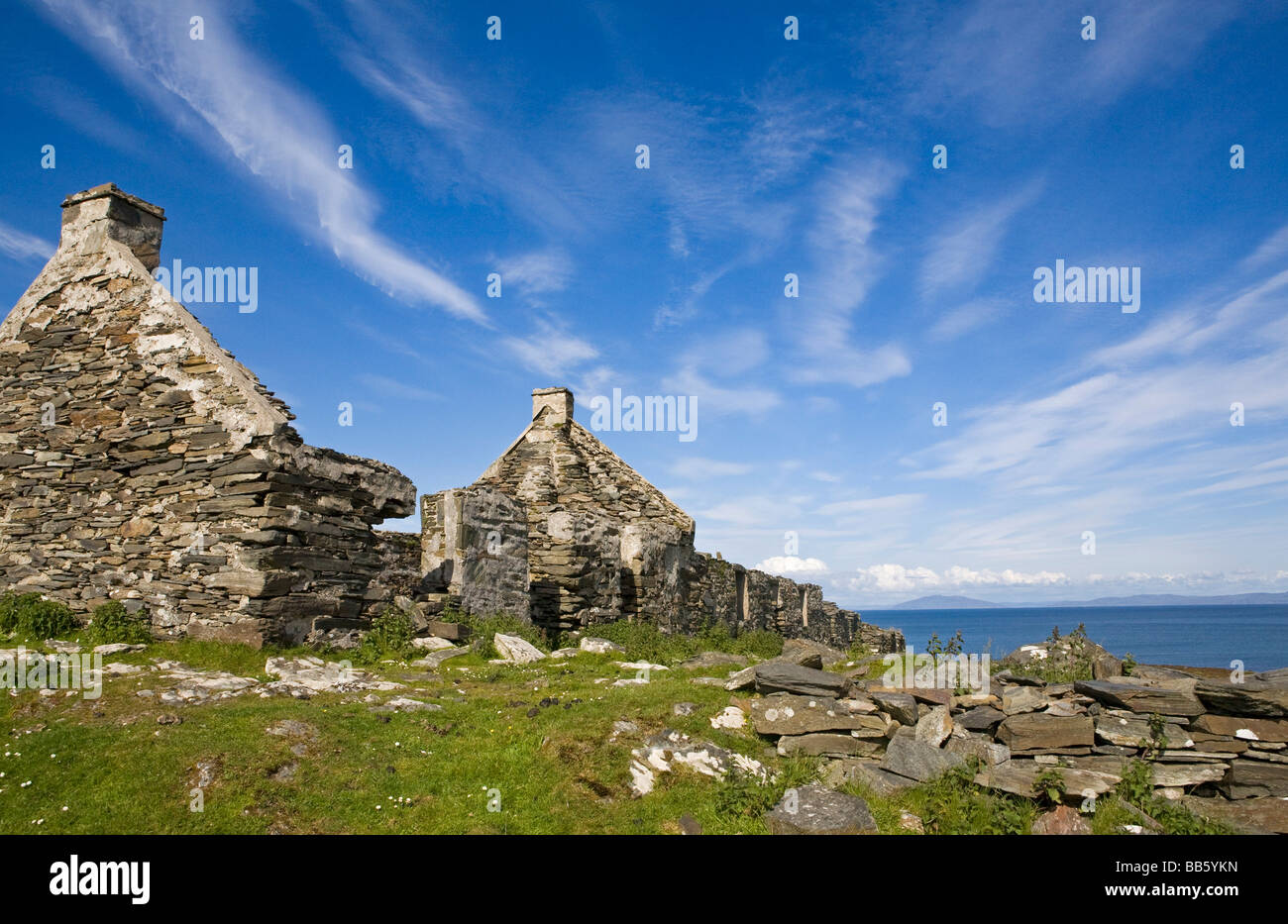 Die Wüstung; Riasg Buidhe, Colonsay, Insel Colonsay, Scotland, UK Stockfoto