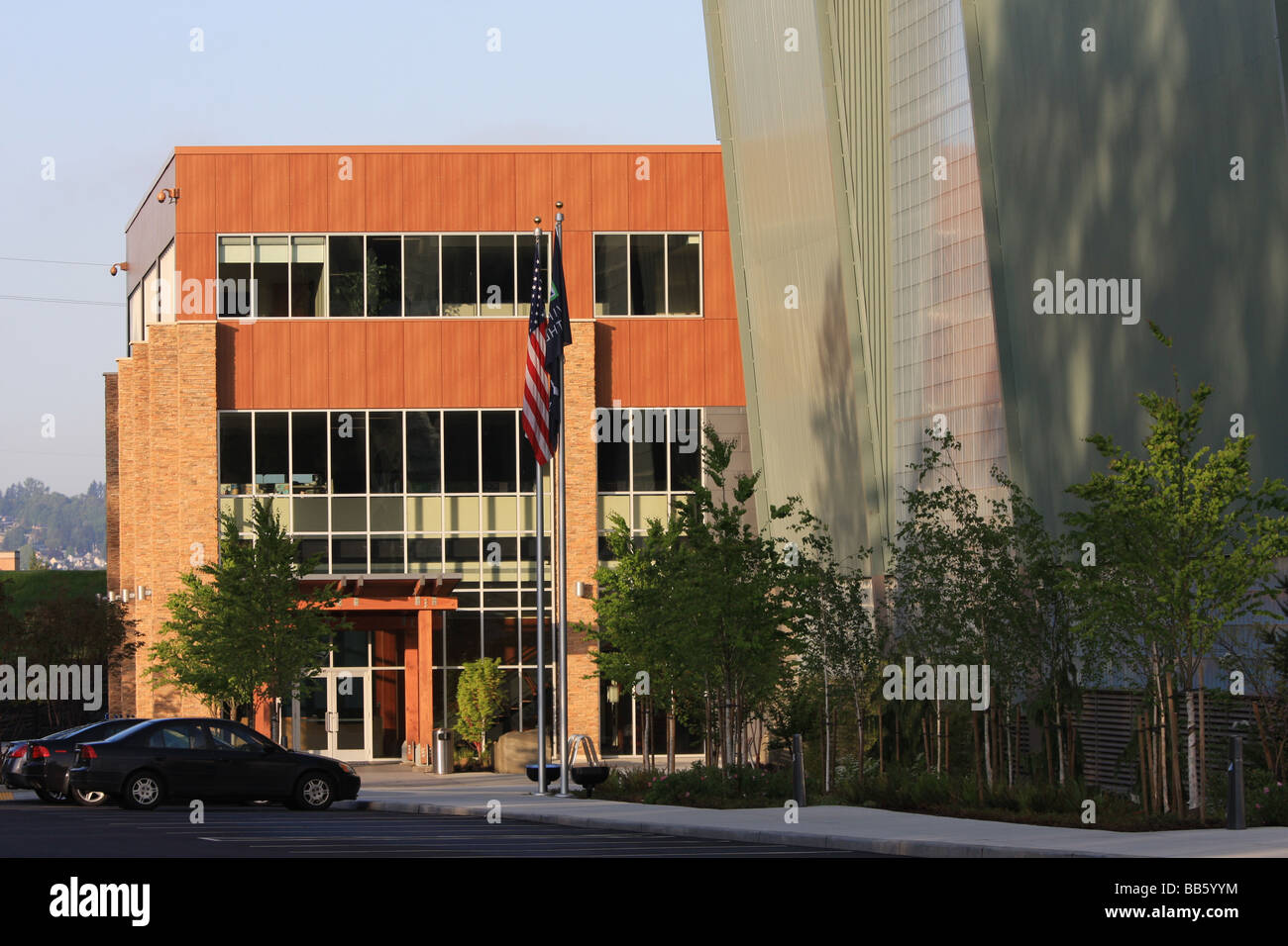 Die Virginia Mason Athletic Center (VMAC), das die Team-Sitz von der NFL Seattle Seahawks ist. Stockfoto