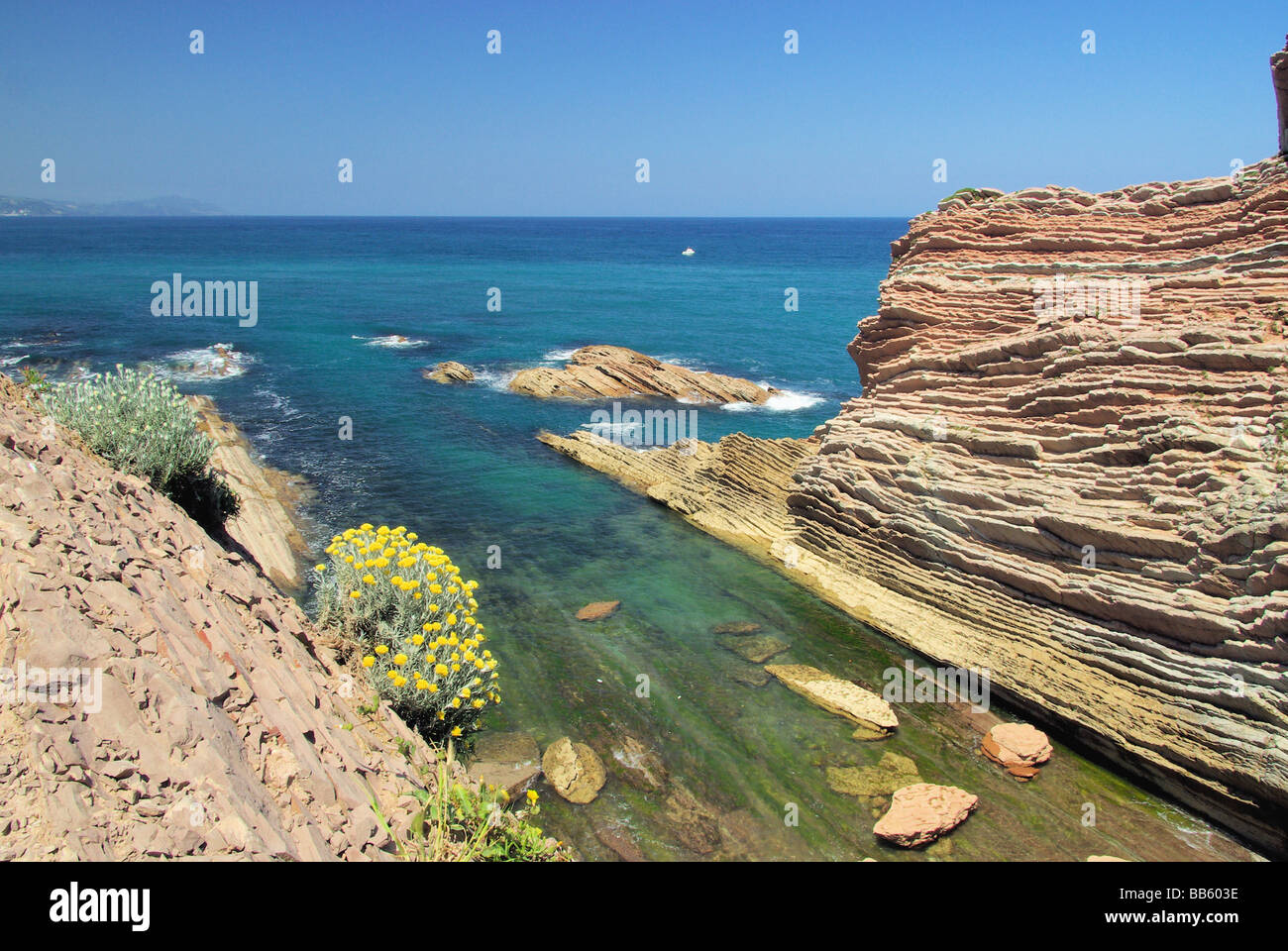 Costa Vasca Bei Zumaia Costa Vasca in der Nähe von Zumaia 47 Stockfoto