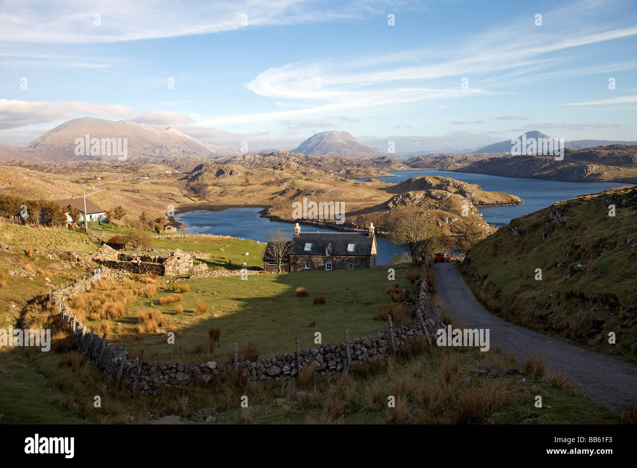 Schönes Loch Inchard Kinlochbervie Sutherland Nord West Schottland Stockfoto