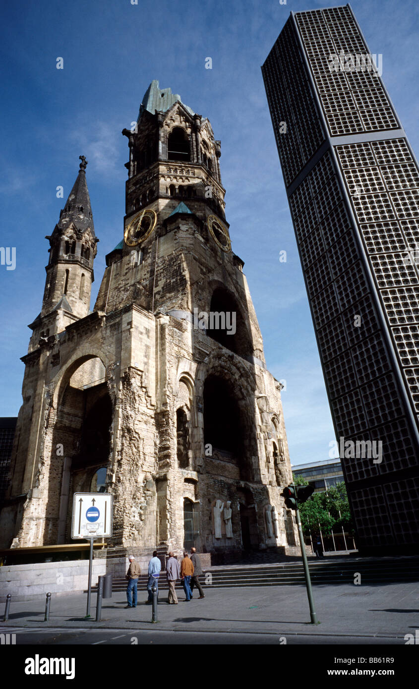 17. Mai 2009 - Kaiser-Wilhelm-Gedächtnis-Kirche am Breitscheidplatz in der deutschen Hauptstadt Berlin. Stockfoto
