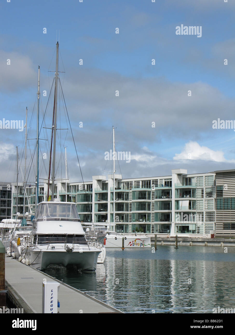 Auckland-marina Stockfoto