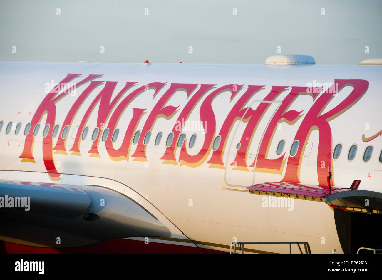 Kingfisher Airlines in Indien Stockfoto