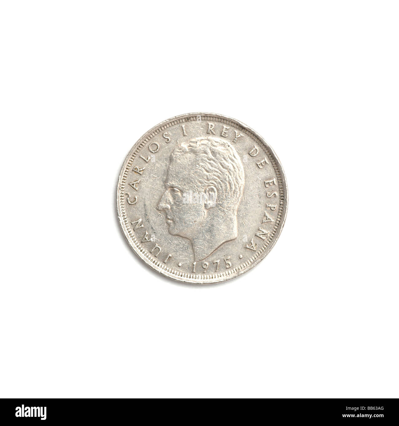 Spanisch 25 Peseten Stockfoto