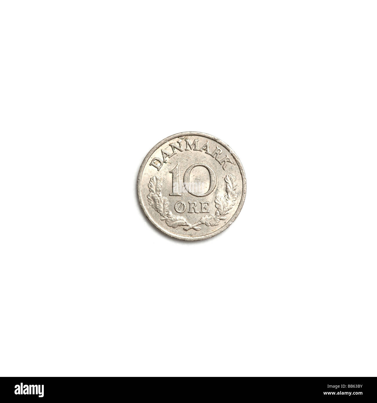 "Dänische zehn Erz Münze" Stockfoto