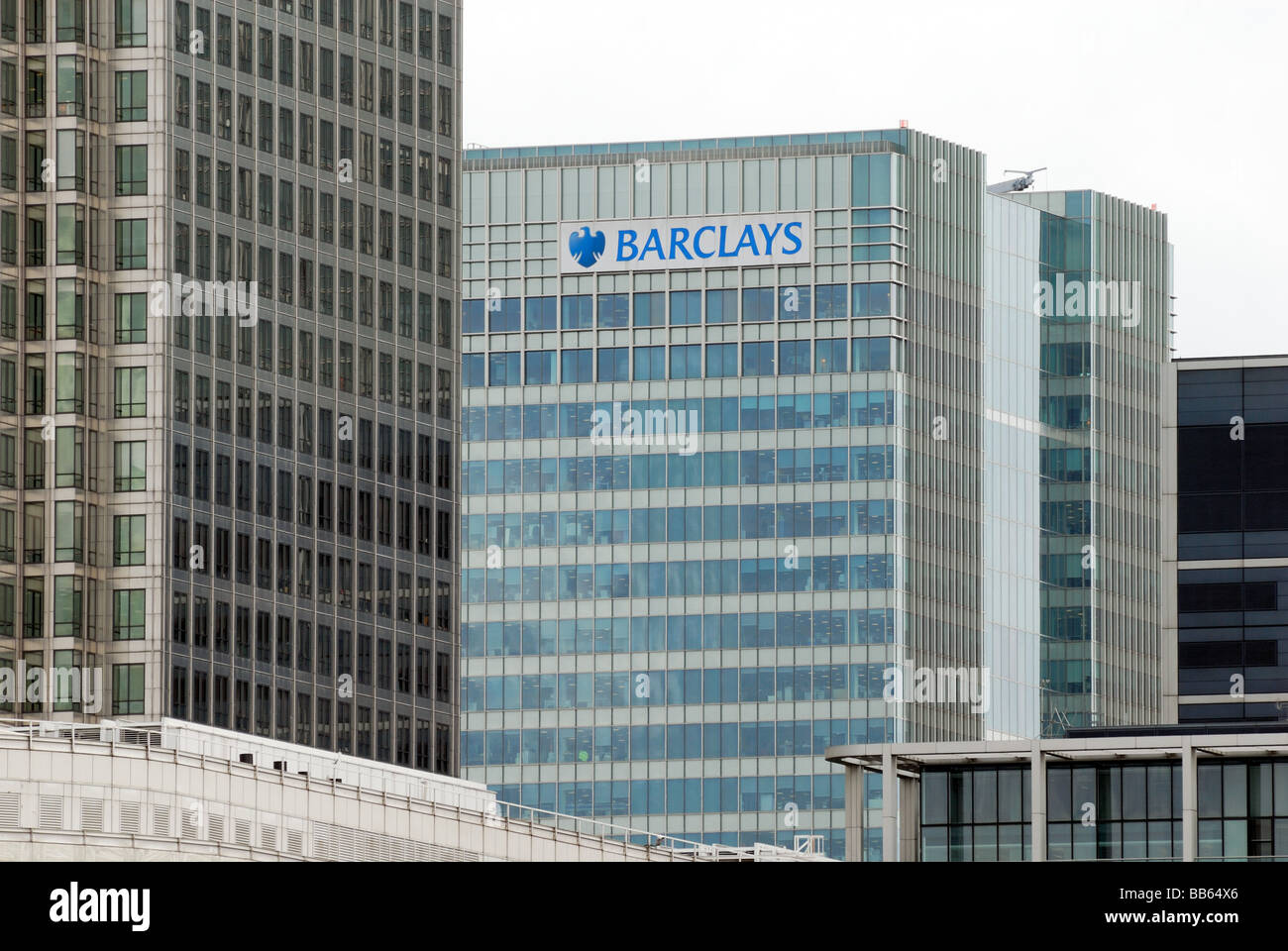 Barclays Bank Hauptsitz Canary Wharf London UK Stockfoto