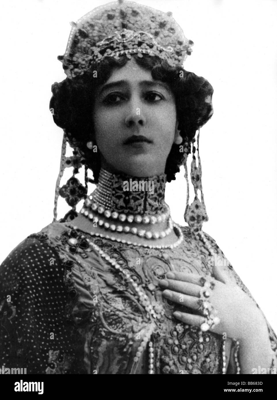 Otero, Caroline 'La Belle', 25.12.1868 - 10.4.1965, spanische Tänzerin und Sängerin, Porträt, 19. Jahrhundert, Stockfoto