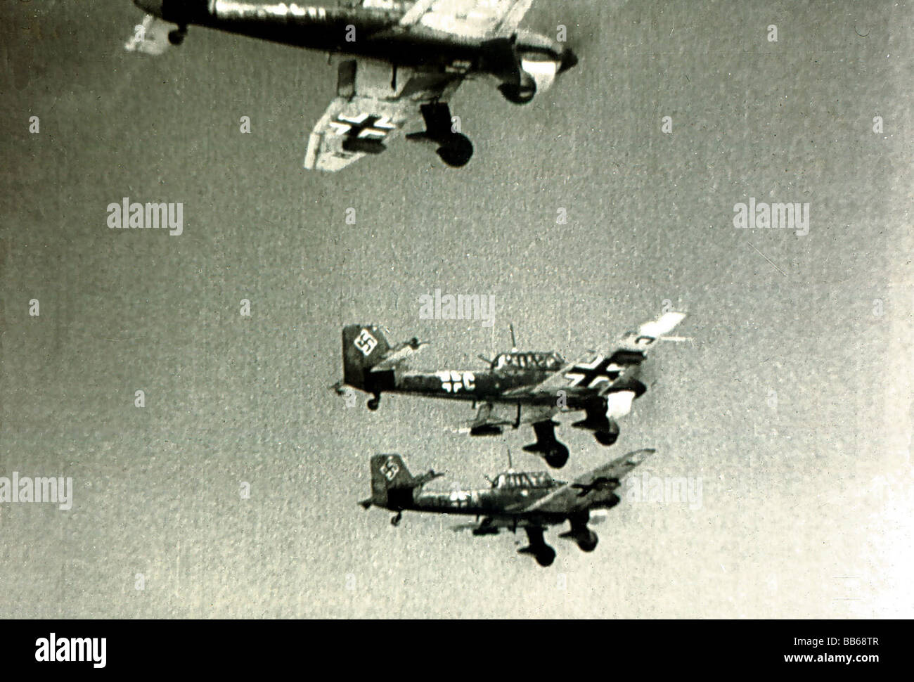 Ereignisse, Zweiter Weltkrieg/Zweiter Weltkrieg, Luftkrieg, Flugzeuge, deutsche Sturzkampfbomber Junkers Ju 87 B 'Stuka', ca. 1940, Stockfoto