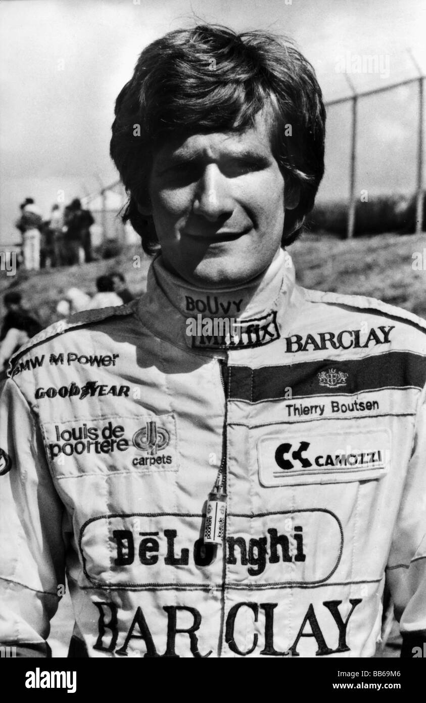 Boutsen, Thierry * 13.7.1957, belgische Leichtathletin, Automobilrennerin, halbe Länge, 1980er Jahre, Stockfoto