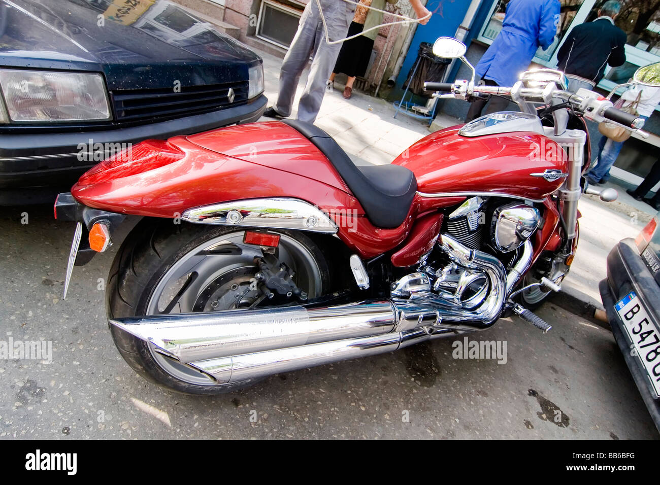 Rote Suzuki Boulevard M109, 2006 Stockfotografie Alamy