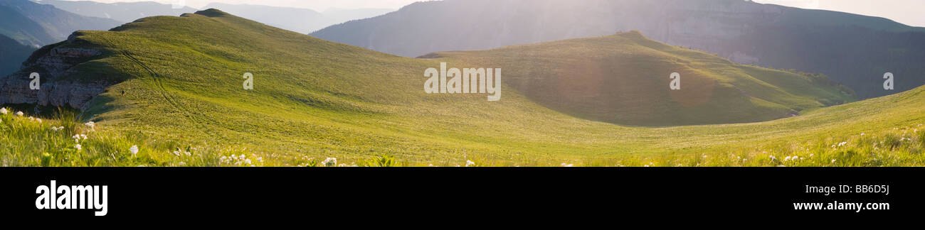 Panorama Berglandschaft Stockfoto