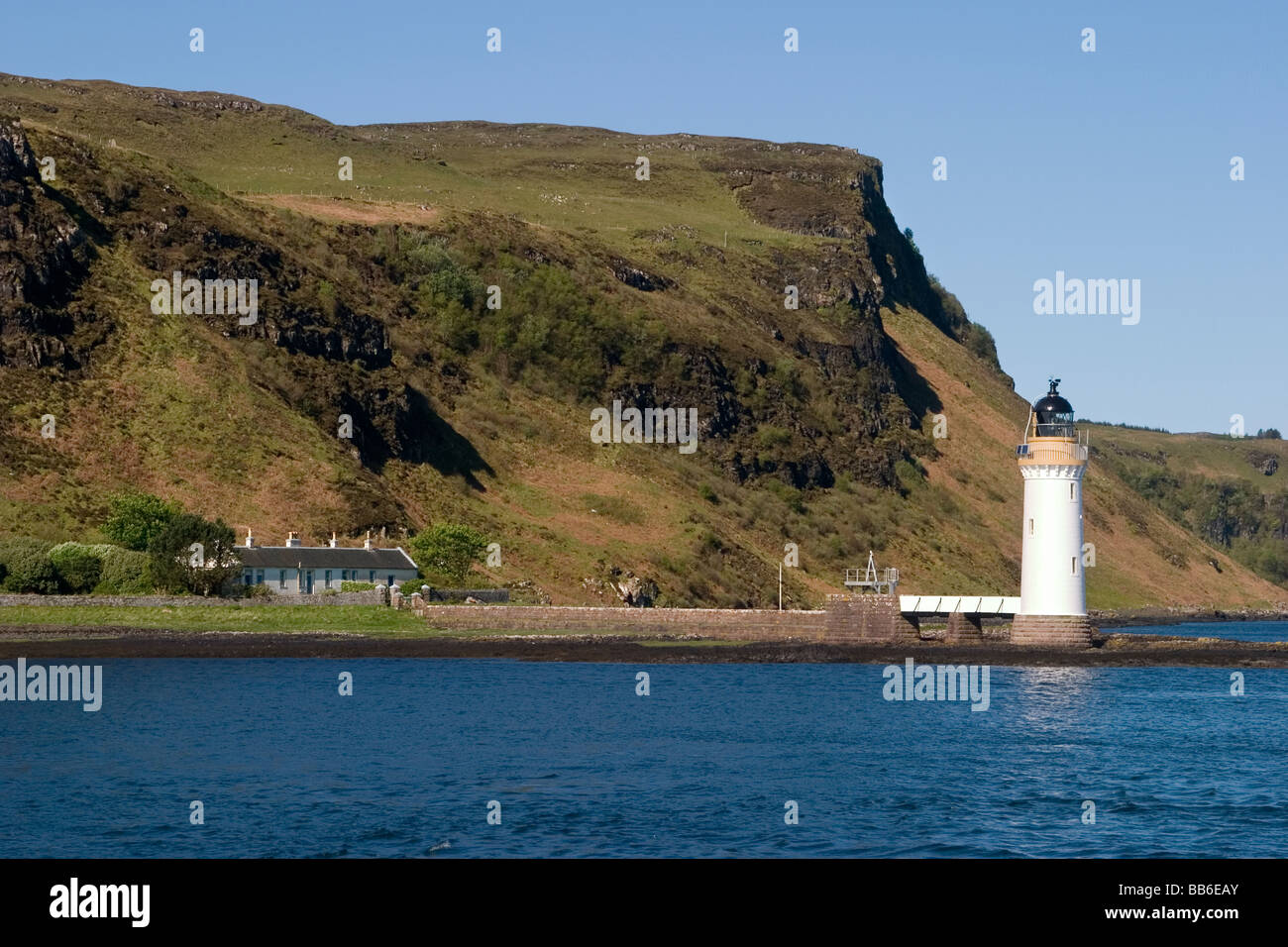 Schottland Argyll & Bute Mull Tobermory Leuchtturm Stockfoto