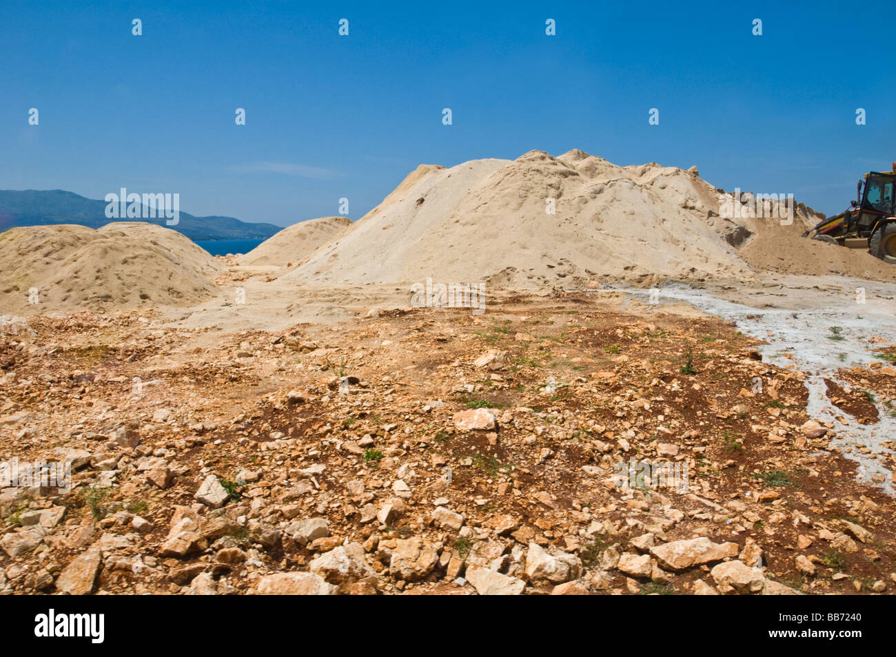 Bauland in Saranda Albanien Stockfoto