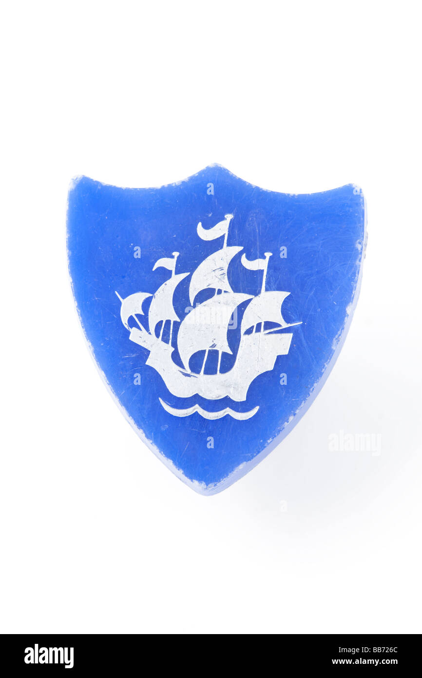 Blue Peter-Badge Stockfoto