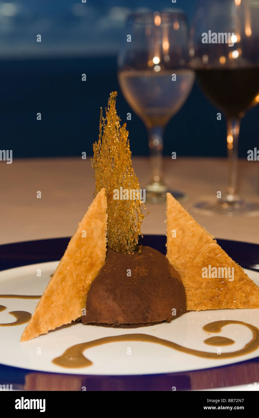 Mahlzeit La Samana Resort St. Martin Maarten Stockfoto