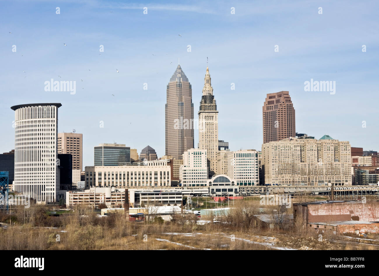 Innenstadt von Cleveland Stockfoto