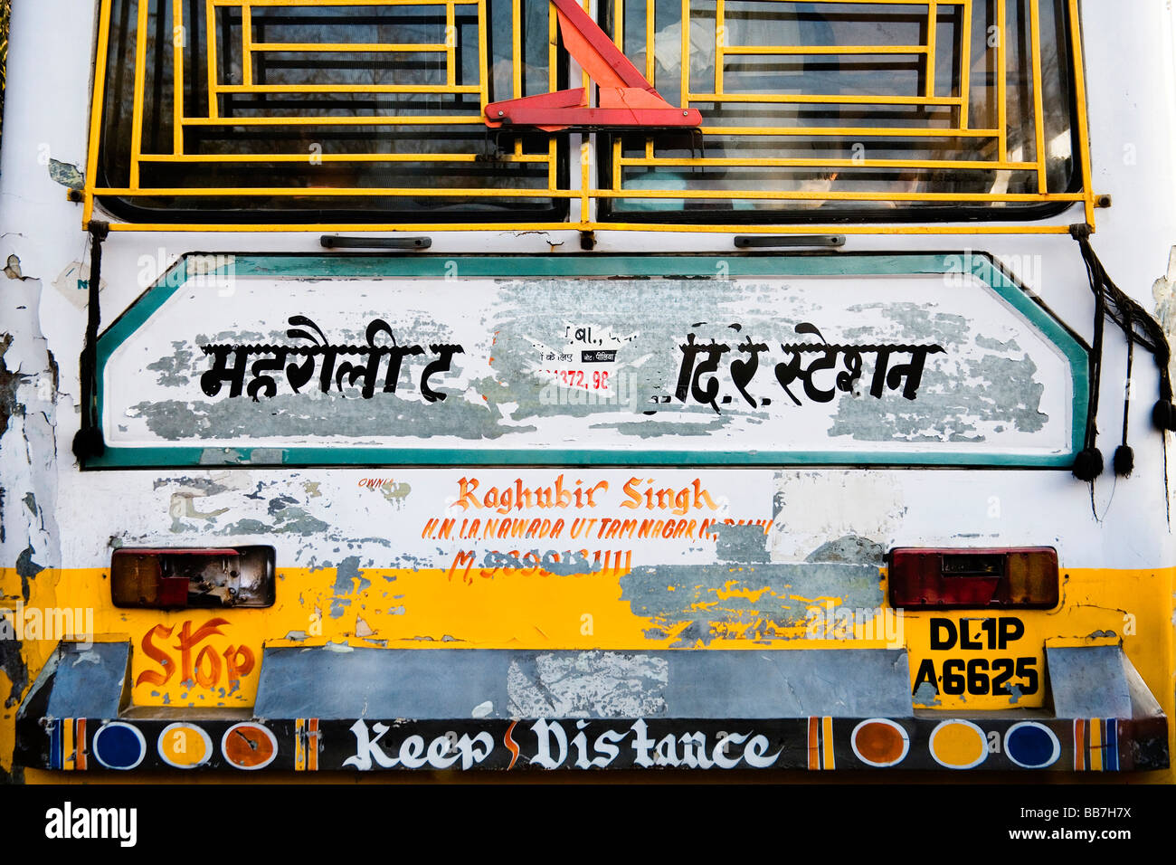 Indischen Bus, Nordindien, Indien, Asien Stockfoto
